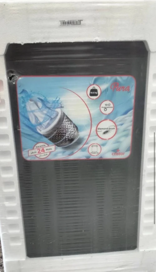 Machine à laver top cristor 10.5kg