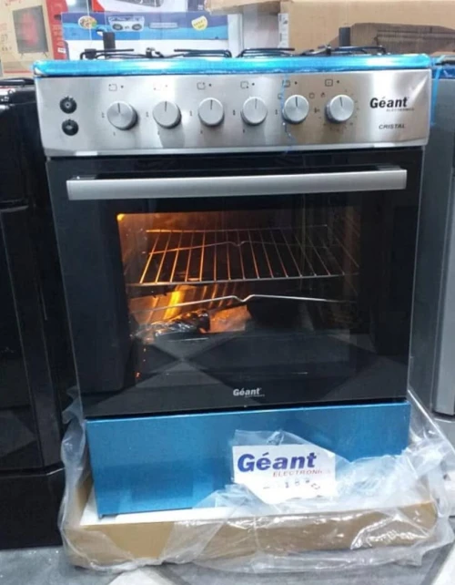 Cuisinière Géant CRISTAL Inox 4 feux 60 cm