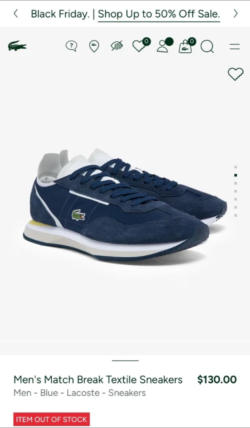 Lacoste chaussure originale