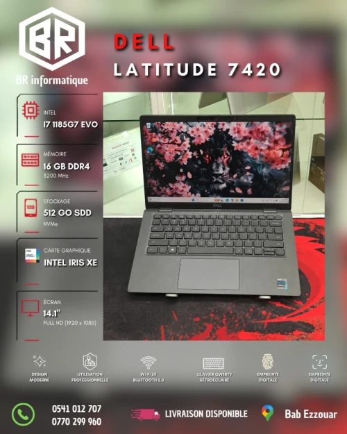 DELL LATITUDE 7420 INTEL CORE I7 1185G7 16GB 512GB SSD NVME 14 1 FULLHD IPS