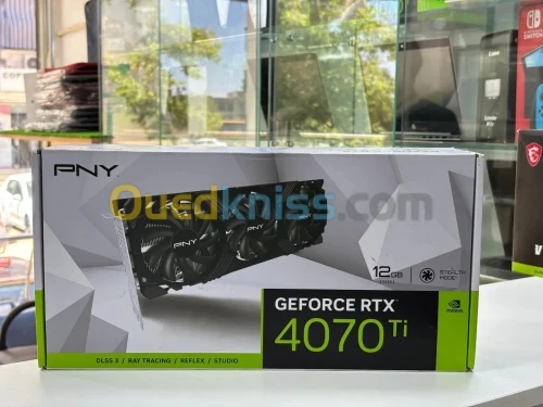 PNY GEFORCE RTX 4070TI 12 GB GDDR6X NEUF SOUS EMBALLAGE JAMAIS UTILISÉ 