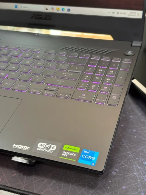 ASUS TUF GAMING F15 I5 12500H 16GB 512GB SSD RTX 3050 4GB 15,6 FULL HD 144Hz 