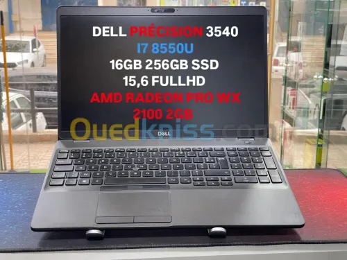 DELL PRECISION 3540 I7 8550U 16GB 256GB SSD AMD PRO WX 2000 2GB 15,6 FULLHD  