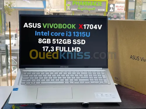 ASUS VIVOBOOK 17 X1704V i3 1315U 8GB 512GB SSD 17,3 FULLHD NEUF SOUS EMBALLAGE JAMAIS UTILISÉ 