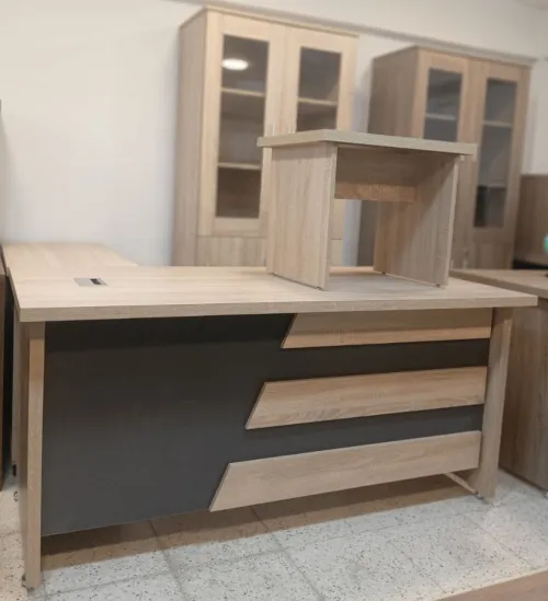 Ensemble de bureau motif ADIDAS (Bureau 1.60m + retour informatique + caisson + bahut + table basse)