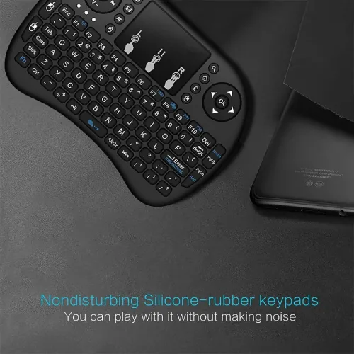 لوحة مفاتيح لاسلكية مع ماوس مدمج يعمل باللمس Mac tech mini keyboard - Bluetooth