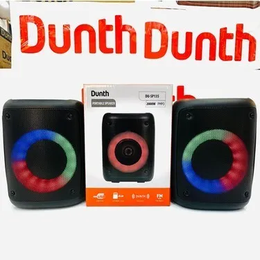 Ampli haut parleur sans fil à batterie rechargable, enceint bluetooth 2000W DUNTH DU-SP135