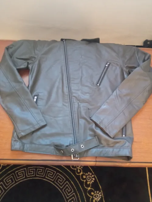 Veste semi-cuire 