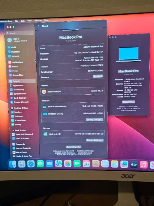 MacBook Pro Touch Bar 2017