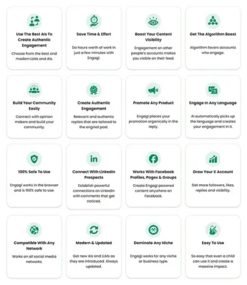 Engagi AI Boostez votre portee sur les reseaux sociaux