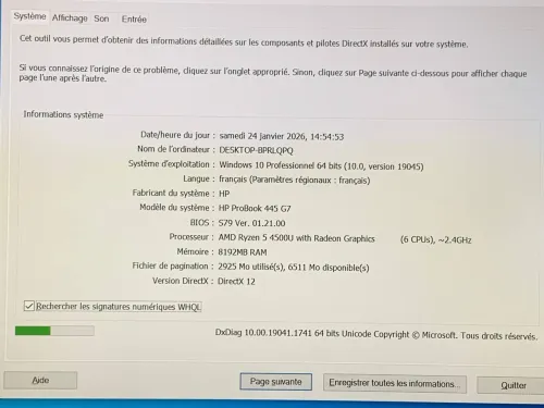 HP PROBOOK 445 G7 / RAYZEN 5 4500 / 8G / 256 SSD /14 FHD