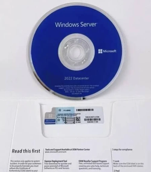 Windows Server 2022 - Version Boîte DVD Officielle avec Clé d'Activation