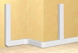 Profilé / Goulotte 35x80 Blanc - 2 m avec couvercle