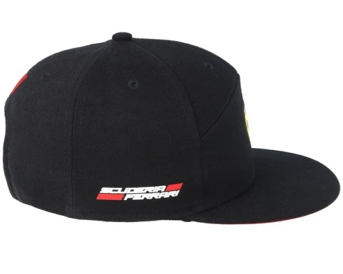 Casquette FERRARI-SF FW FB Scuderia Cap Black à visière plate