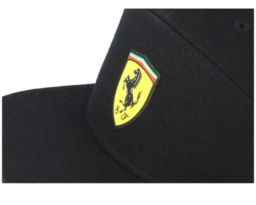 Casquette FERRARI-SF FW FB Scuderia Cap Black à visière plate