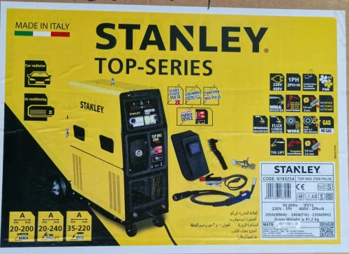 Poste à souder Inverter MIG/MAG/MMA/TIG PULSE STANLEY TOP MIG 2500 PULSE