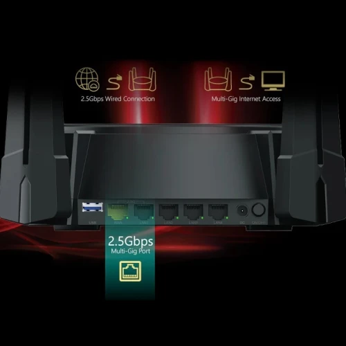 D-LINK ROUTEUR DIR-X6080Z - AX6000 MESH WIFI-6 - 6000 Mbps - 2.5 GIGABIT - OFDMA - MU-MIMO - BLACK 