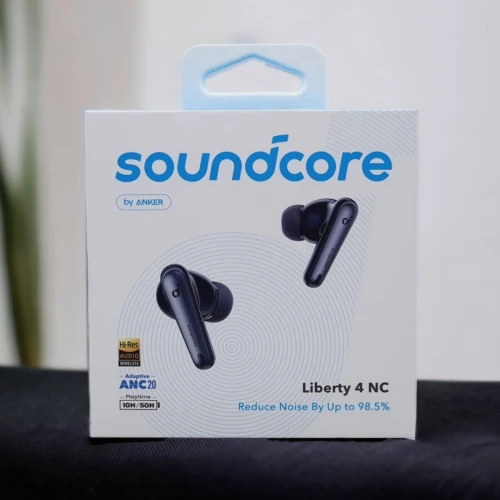 SOUNDCORE BY ANKER LIBERTY 4 NC - TRUE WIRELESS ANC EARBUDS -  BLUETOOTH - IOS /ANDROID - BLACK