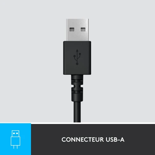 LOGITECH H390 - CASQUE MICRO USB - STÉRÉO NUMÉRIQUE - PC ET LAPTOP - MICROPHONE ANTI-BRUIT - BLACK