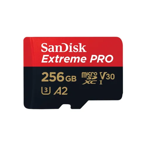 SANDISK EXTREME PRO 256GB - CARTE MÉMOIRE MSDXC UHS-I - JUSQU'À 200 MO/S - UHD 4K - AVEC ADAPTER