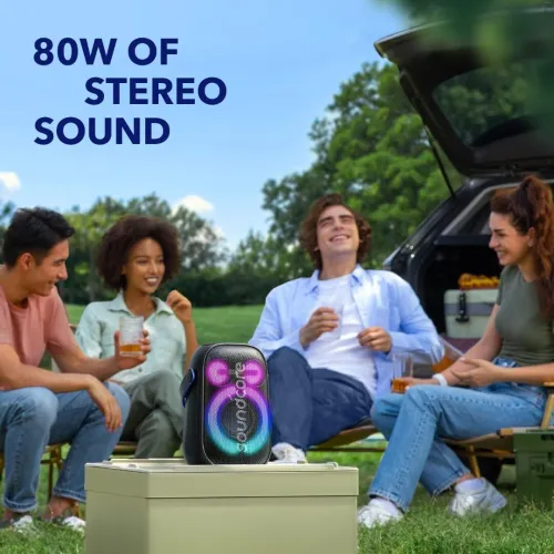 SOUNDCORE BY ANKER RAVE NEO 2 - ENCEINTE PORTABLE - BLEUTOUTH - STÉRÉO - RGB - ÉTANCHÉITÉ
