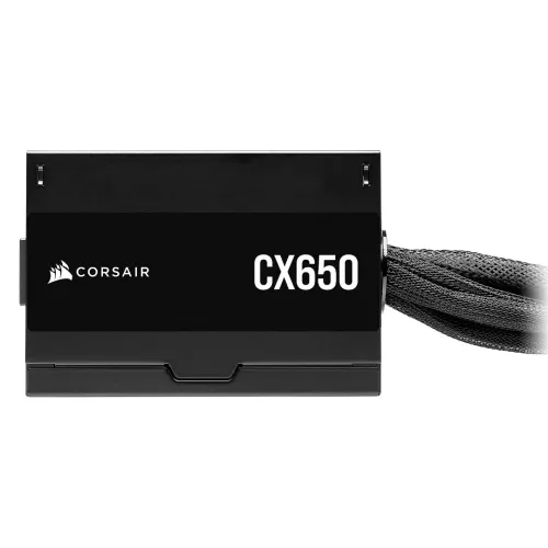 CORSAIR CX650 - ALIMENTATION ATX 650W - 80 PLUS BRONZE - VENTILATEUR 120MM - CÂBLAGE FIXE - BLACK