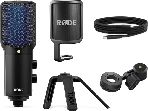 RODE NT-USB+ PROFESSIONAL USB MICROPHONE - POUR PC & SMARTEPHONE - BLACK