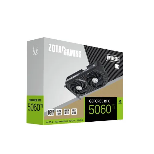 ZOTAC GAMING GEFORCE RTX 5060 TI TWIN EDGE OC - 16GB GDDR7 - DLSS 4 - RAY TRACING - REFLEX - BLACK