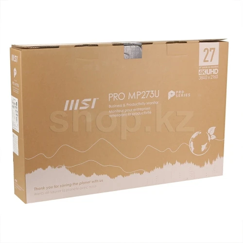 ECRAN MSI PRO MP273U - 27" LED - 4K UHD - DALL IPS - 1MS -HDMI - ADAPTIVE-SYNC - HAUT-PARLEURS -NOIR
