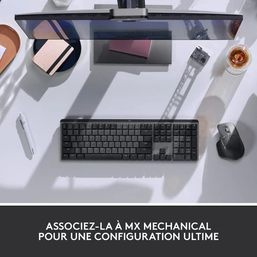 LOGITECH MX MASTER 3S - Souris sans fil - droitier - capteur optique 8000 dpi - 7 boutons