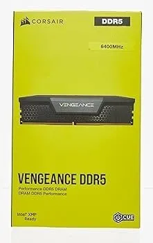 CORSAIR VENGEANCE 16GB DDR5 DESKTOP -1 BARRETTES 16GO - NON RGB - 6400MHZ - CL32 - AMD/INTEL -BLACK