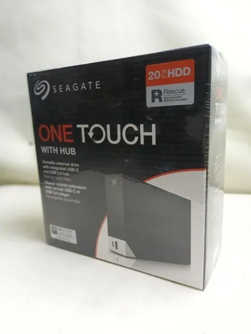 SEAGATE ONE TOUCH HUB 20TO HDD - DISQUE DUR - EXTERNE DE BUREAU - USB 3.2 GEN1 - BLACK