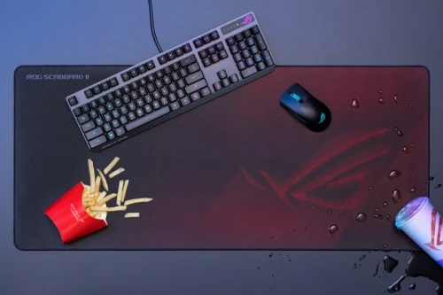 ASUS ROG SCABBARD II XXL - TAPAIS DE SOURIS EXTRA-LARGE - 90X40 Cm - TISSU ÉTANCHE - ANTIDÉRAPANTE 