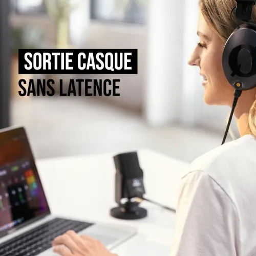 RODE NT-USB MINI MICROPHONE À CONDENSATEUR - DIRECTIVITÉ CARDIOÏDE - USB-C - SORTIE CASQUE - FILTRE ANTI-POP