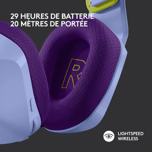 LOGITECH G733 LIGHTSPEED - CASQUE GAMING SANS FIL - DTS HEADPHONE X 2.0 - RGB - MICRO DÉTACHABLE - BLEU