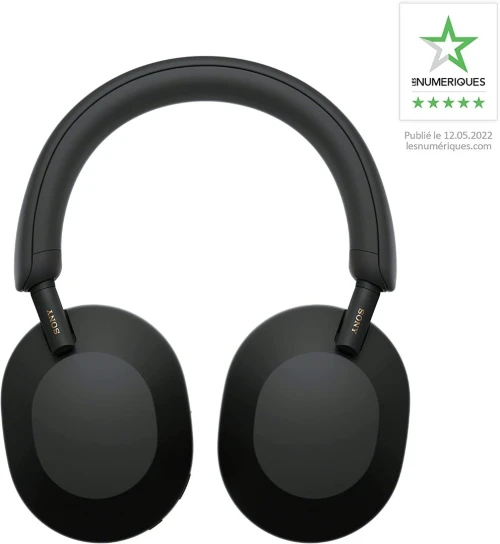 SONY WH-1000XM5 Casque Sans-Fil - Bluetooth 5.2 - Autonomie 30h - Micro Intégré - Capteur Tactile