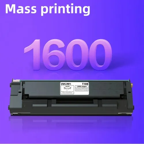 TONER DELI D-T108 NOIR - POUR M1820 / P1820 - 1600 PAGES - IMPRESSION NETTE - QUALITÉ CONSTANTE