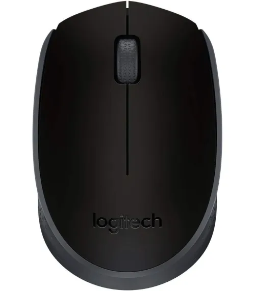 LOGITECH M171 WIRELESS MOUSE - SOURIS SANS FIL - AMBIDEXTRE - USB 2.4 GHZ - CAPTEUR OPTIQUE - 3 BOUTONS - BLACK