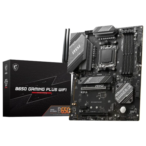 MSI B650 GAMING PLUS WIFI - ATX SOCKET AM5 - AMD B650 -4X DDR5 - M.2 PCIE 4.0 - WI-FI 6E - LAN 2.5
