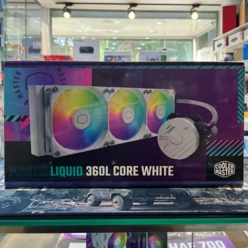 COOLER MASTER MASTERLIQUID 360L CORE ARGB - WATERCOOLING WHITE EDITION - INTEL ET AMD - 3 FAN 120 MM