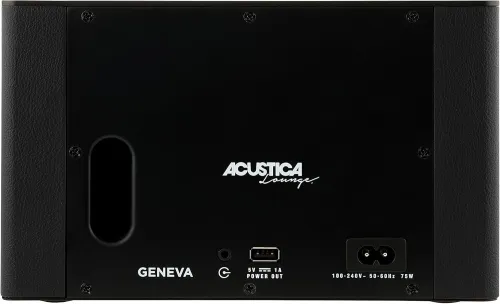 GENEVA ACUSTICA A170 - ENCEINTE BLUETOOTH - STÉRÉO BASS - 20000 HZ - CUIR - BLACK ORIGINAL