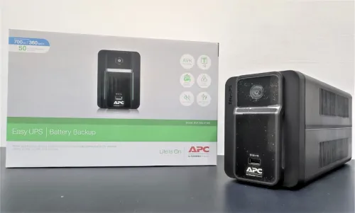 APC Easy UPS BVX700LI-GR - ONDULEUR 700VA - 360W - 2 X PRISES FR SCHUKO - LINE INTERACTIVE - BLACK