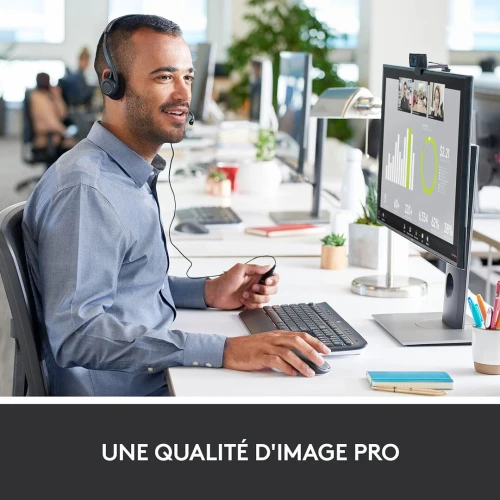 LOGITECH C920s - WEBCAM FHD - 15 MPXL - MICRO STÉRÉO - AUTOFOCUS - PLUG & PLAY - ORIGINAL - BLACK