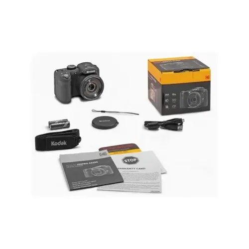 KODAK PIXPRO AZ255 - APPAREIL PHOTO NUMÉRIQUE - 16 MPXL - 24 MM  - 4 PILES AA - SD/SDHC - BLACK 