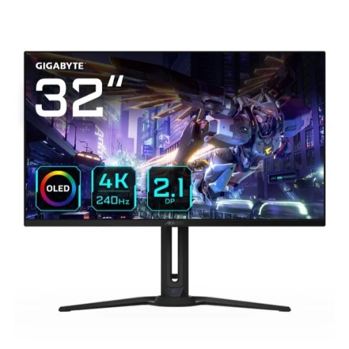 GIGABYTE AORUS FO32U2P - GAMING MONITEUR 32" 4K - OLED - 240HZ - 0.03MS - HDR400 -PIVOT - RGB -BLACK