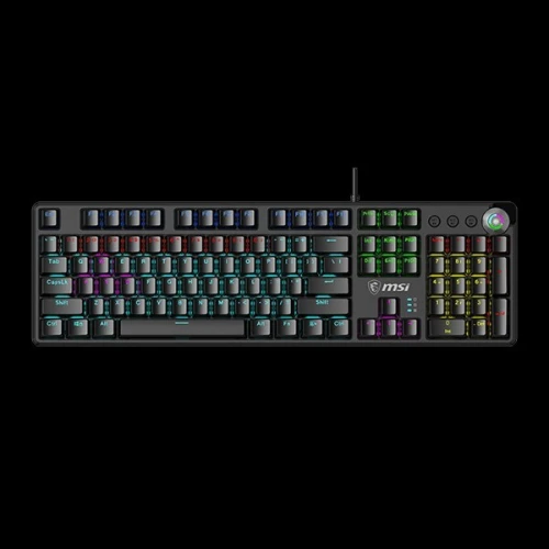 MSI VIGOR GK50Z V2 - CLAVIER GAMING MÉCANIQUE - BLUE SWITCHES - RGB - 100% AZERTY - NOIR - BLACK