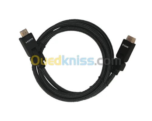 D-Link HCB-4AABLBR-30 Câble HDMI 2.0 avec connecteur à 180 degrés - 30M