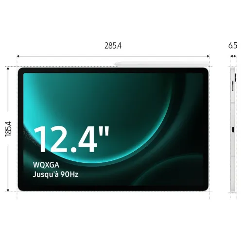 SAMSUNG GALAXY TAB S9 FE PLUS - WIFI  - 128 Go - 8 Go - 12.4 Inch LED Tactile - 10090 mAh - Blister