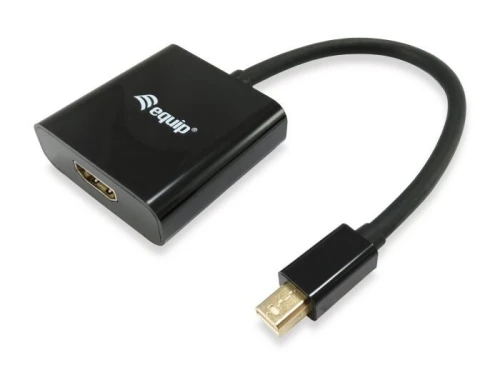 EQUIP ADAPTER 133434 - MINI DISPLAYPORT MALE TO HDMI FEMALE - DP 1.1 - 1920 x 1080 - BLACK