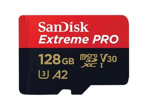 SANDISK EXTREME PRO 128GB - CARTE MÉMOIRE MSDXC UHS-I - JUSQU'À 200 MO/S - UHD 4K - AVEC ADAPTER